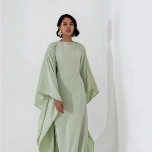 Chic Mint Green Long Sleeve Dress